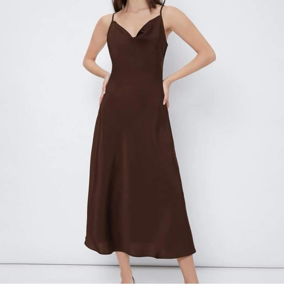 Cowl Neck Slip Dress - Picture 2 of 3
